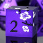 Matt Purple D&D Metal Dice, DNDND 7 PCS Heavy Metallic DND Dice Set with Grogeous Gift Case for Dungeons and Dragon Tabletop Gam