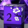 Matt Purple D&D Metal Dice, DNDND 7 PCS Heavy Metallic DND Dice Set with Grogeous Gift Case for Dungeons and Dragon Tabletop Gam