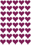 19Mm (3/4 Inch) Purple Heart Sticker Sheets Crafting Labels For Decorations And Party Supplies - 4320 Pack By Royal Green