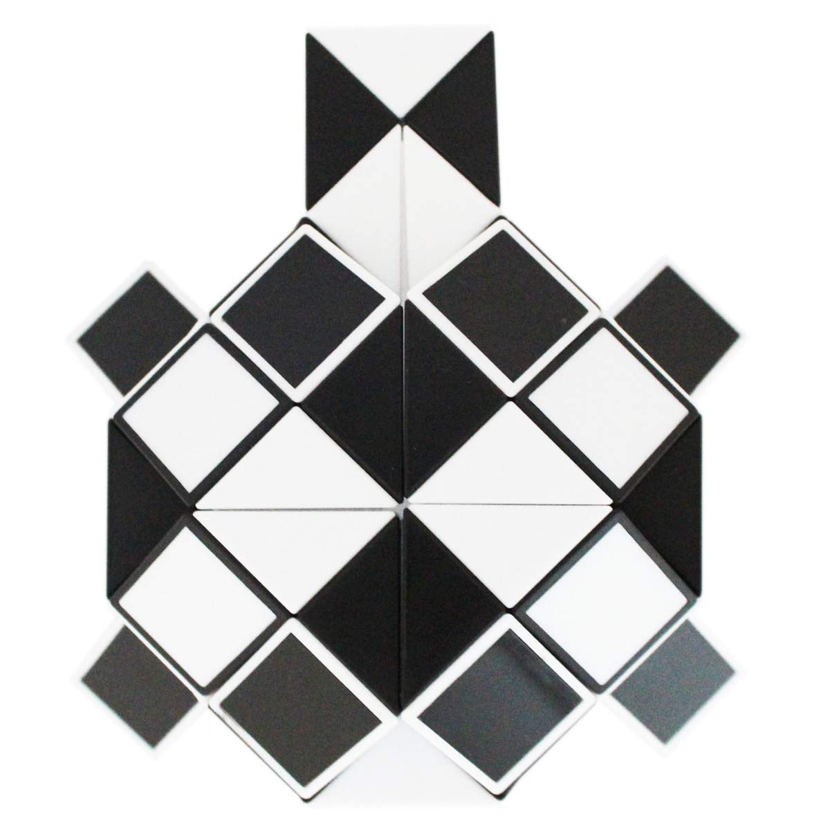 Mipartebo Magic Snake Cube Twist Puzzle, Large Size, Black, Model ZCMC2472, Fidget Toy for Kids, Adults & Teens