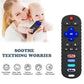 Yapromo Babay Teething Toys,Reomte Teether Toys, Silicone Chew Toy For Babies 18+ Months, Remote Control Shape Teething Toys, Early Educational Toy Bpa Free & Refrigerator Safe (Purple)