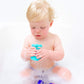 Sassy Whirling Wheel Waterfall & Rain Barrel Tubes - 9 Piece Set - Silicone - Ages 6+ Months - Model 13056FA