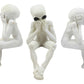 Ebros Glow In The Dark See Hear Speak No Evil Alien Shelf Sitters Set Of 3 Extra Terrestrial Creatures Alien Figurines