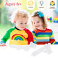 Unirolic Classic Building Bricks, 200 Piece 2X4 Building Blocks Stem Creative Building Toys Compatible With All Major Brands, Moc Building Bricks Diy Play Set For Kids Age 6+ (Transparent White)
