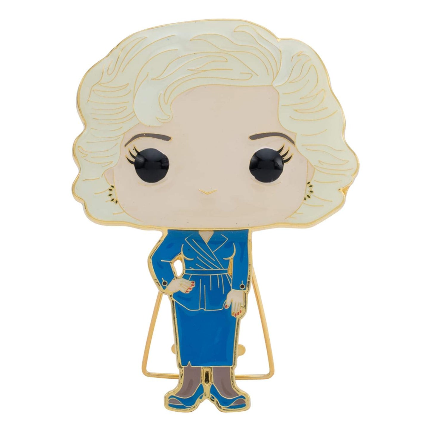 Funko The Golden Girls 4-Inch POP! Enamel Pins - 4-Piece Set - Dorothy Rose Blanche Sophia Novelty Pins - Backpack, Lapel Access