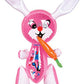 Rhode Island Novelty Large 17  Pink Inflatable Easter Bunny Rabbit with Carrot Toy Decoration