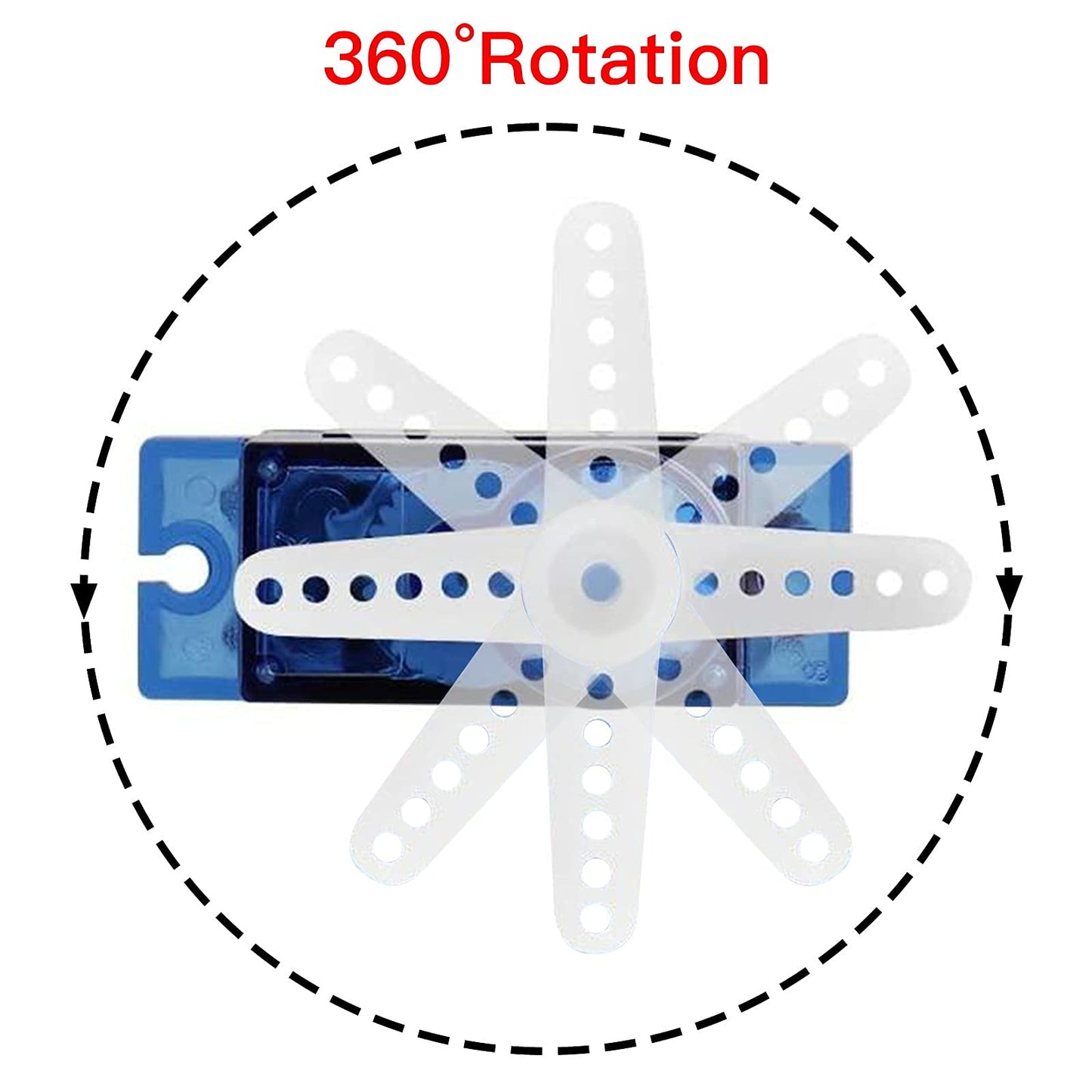 FEETECH FS90R 360 Degree Continuous Rotation Micro Servo Motor 9g Servo for RC Helicopter Airplane Car Boat Robot Controls