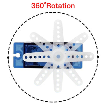 FEETECH FS90R 360 Degree Continuous Rotation Micro Servo Motor 9g Servo for RC Helicopter Airplane Car Boat Robot Controls