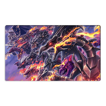 Mlikemat New Playmat Red-Eyes Black Dragon Tcg Ccg Trading Card Game Mat No Zones + Free Bag (Zd014-624-K)