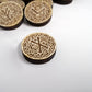Wooden Knotwork Viking Rune Set Elder Futhark, solid wood, viking pagan gift set