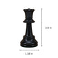 WE Games Replacement Dark Queen Chess Piece - Plastic, Felt Bottom, Classic Design for Tournament Chess Set