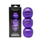 Zeekio Galaxy Juggling Balls - Metallic Series - enhanced 12 Panel Genuine Leather Balls - 130g - 67mm - Pack of 3 - Metallic Purple