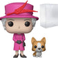 Pop The Royal Family - Queen Elizabeth Ii With Corgi Funko Pop! Vinyl Figure (Bundled With Patible Pop Box Protector Case) Multicolored 3.75 Inches