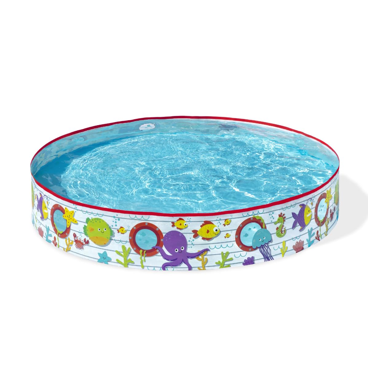 Bestway 55029 Paddling Fill N Kids Garden Pool With Fun Fish Print, Multicolor, 1.52 M X 25 Cm