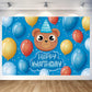 Cute Bear Birthday Party Decoration Cute Bear Happy Birthday Backdrop Cute Bear Photo Background Banner Poster For Kids Boys Bir