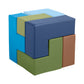 Ecr4Kids Softzone Brainy Building Blocks, Foam Puzzle, Earthtone, 7-Piece