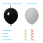 Adido Eva Link Balloons Black 12 Inch Quick Latex Link Balloon 80 Pcs For Birthday, Halloween, Christmas, Party Festival Decorat