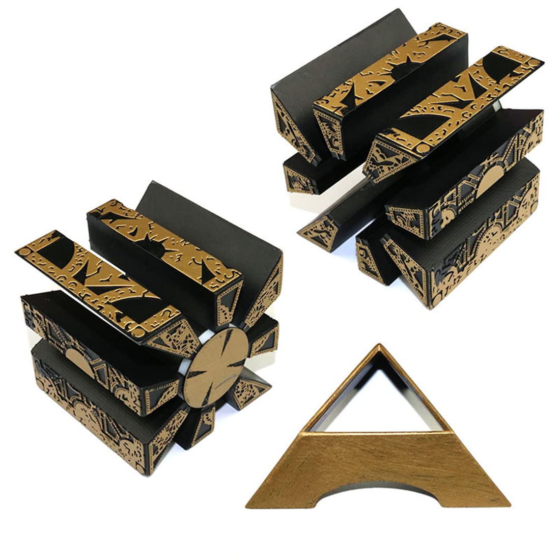Suizu Detachable Hellraiser Puzzle Box, Hellraiser Puzzle Box Functional, Deformation Detachable Lock Puzzle Box. With Base (Standard)