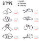 Tanch 16 Pcs Type A+B Different Brain Teaser Metal Wire Puzzles Iq Challenge Magic Trick Unlinking & Linking Game Toys For Kids