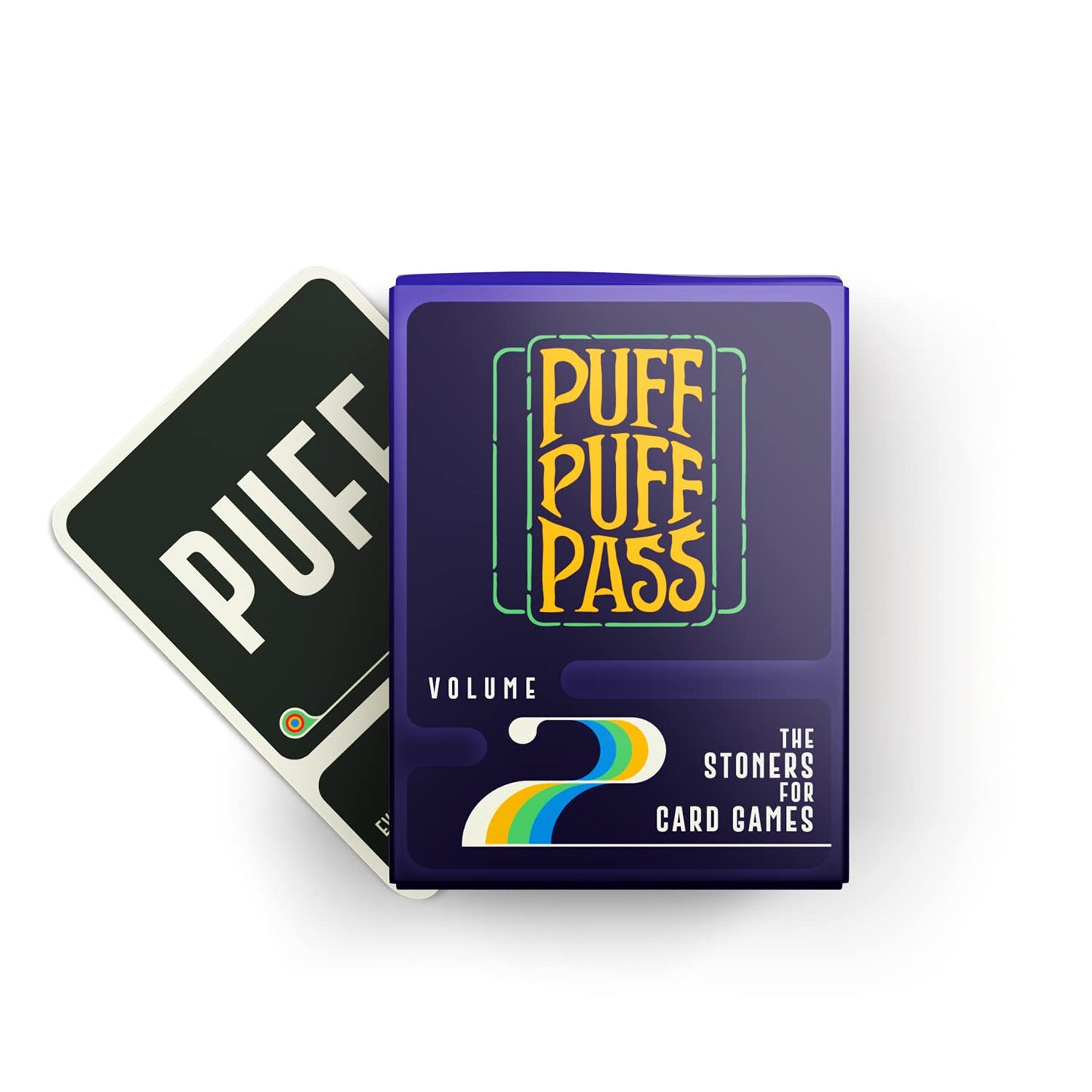 Puff Puff Pass Vol. 2: The Card Game for Stoners w/ 109 Hilarious Trivia, Conversation Starters, Would You Rathers, and More.