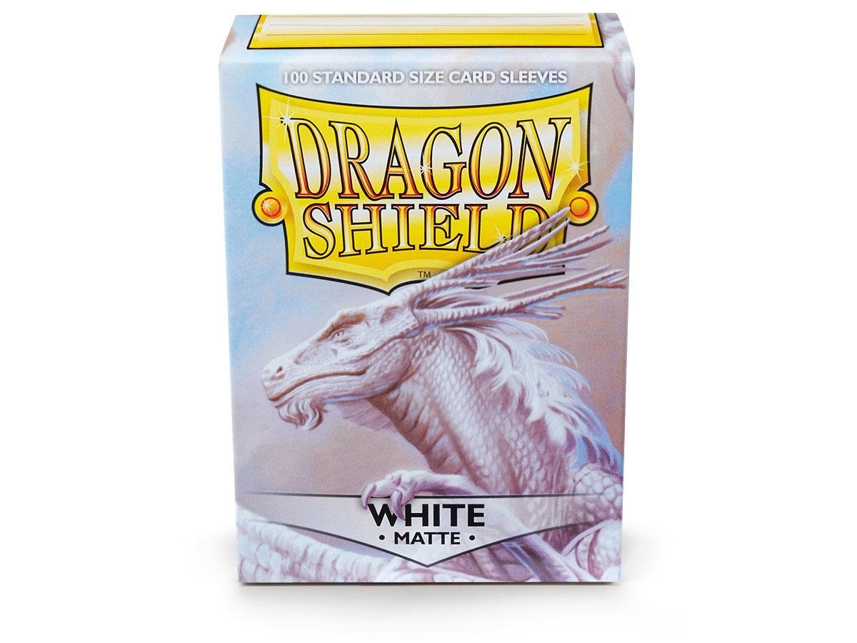 Dragon Shield Matte White Standard Size 100 ct Card Sleeves Individual Pack