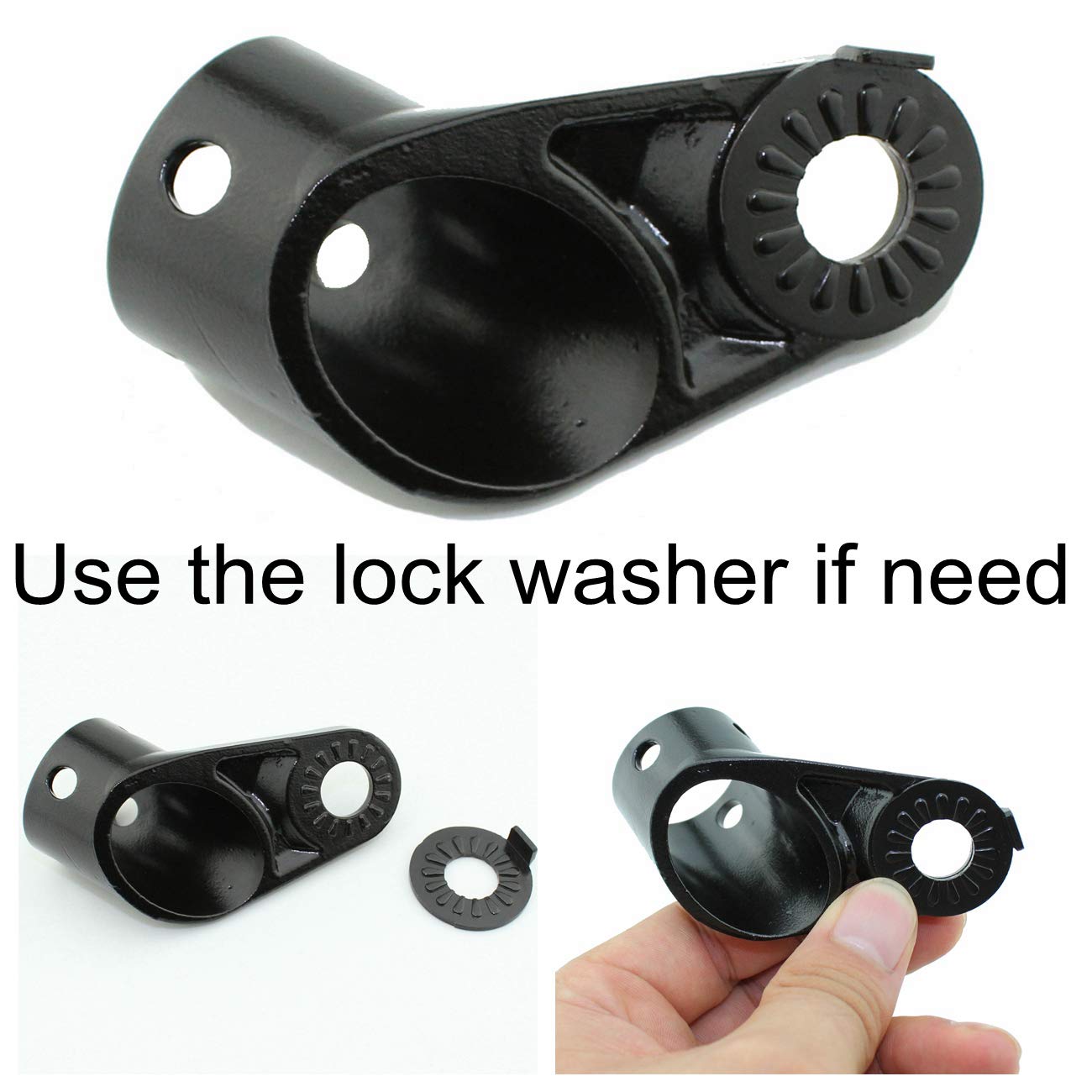 Bike Bicycle Trailer Coupler Steel Angled Elbow for Instep & Schwinn Bike Trailers (2 Pack Coupler)