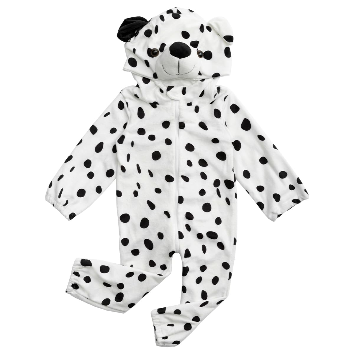 Hollyhome Baby Romper Dalmatians Puppy Cosplay Costume Cuddly Dog Toddler Cosplay Clothing One-Piece Jumpsuit Animal Cosplay Outfits Costume For 6-12M