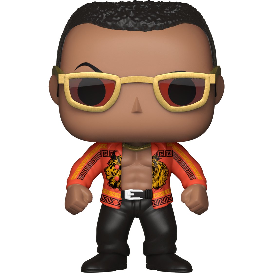 Funko The Rock - Old School: Wwe X Pop! Wwe Vinyl Figure & 1 Pop! Compatible Pet Plastic Graphical Protector Bundle [#046 / 2482