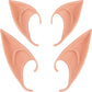 Bbto 2 Pairs Halloween Latex Elf Ears Cosplay Masks Fairy Gnome Ears, Nature Color