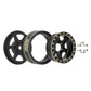 INJORA 1.0 Plus Brass Beadlock Wheel Rims 6-Spoke Wheels for TRX4M AX24 SCX24 FCX24 1/24 1/18 RC Crawler,42g/pcs (Black)