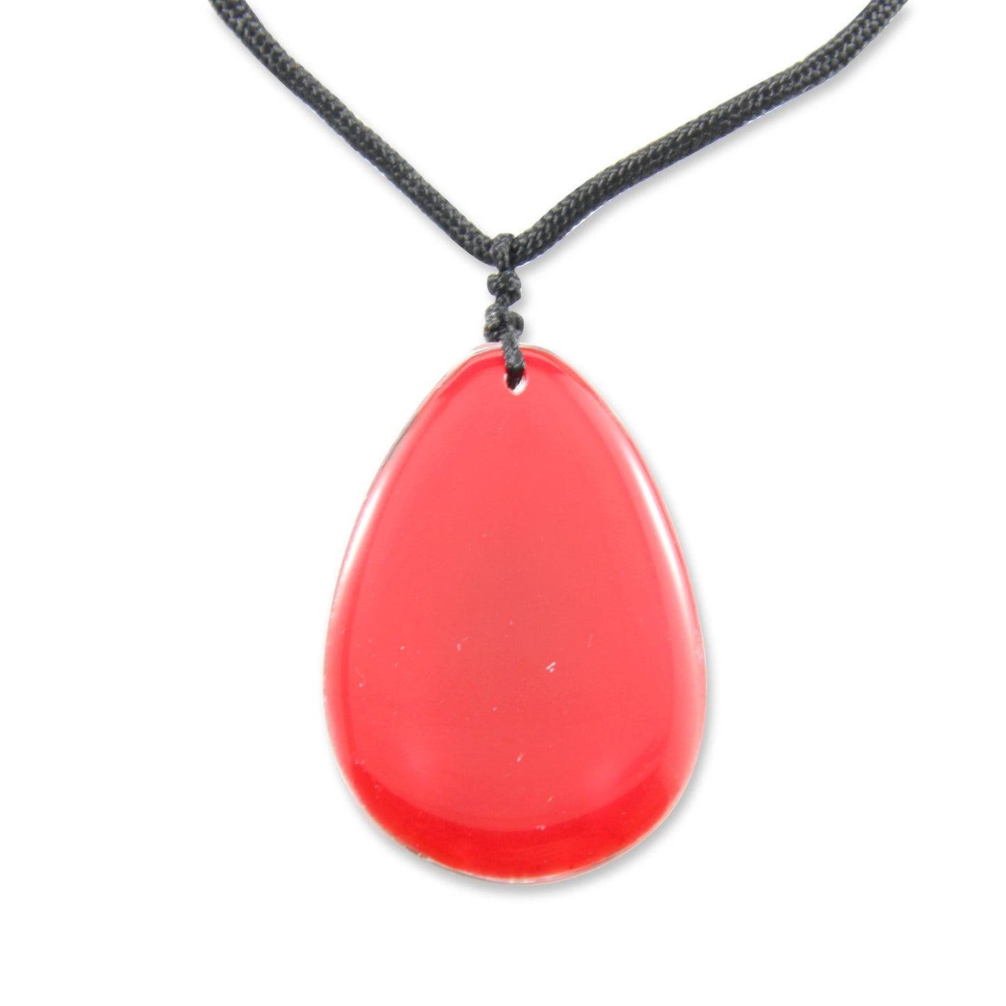 REALBUG Black Scorpion Necklace, Red, Large