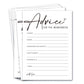 Wybgno Wedding Shower Games Cards, Advice For The Newlyweds, Bridal Shower Games 25 Guests, Engagement Party Wedding Games For G