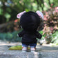 Niannyyhouse Black Hoodies With Pocket Dark Blue Jeans 7.8In(20Cm) Plush Humanoid Stuffed Doll Clothes (Black)