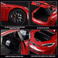 1/24 Model S Diecast Toy Car, Pull-Back Function, Sound and Lights, Perfect for Kids & Adults, Birthday Gift (Red)