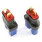 DGZZI 2pcs T Plug Deans Style Wireless Connector Male T-Plug to Female EC5 Style Adapter for RC Lipo Battery Toy
