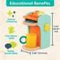 B. toys- Caf   au Play- Pretend Play Wooden Coffee Maker for Kids- Wooden Coffee Machine Set - 10 Pretend Play Accessories - Kit