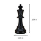 WE Games Dark King Replacement Chess Piece - Plastic, Felt Bottom, Classic Design, Model 04-1237