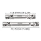 INJORA Steel Drive Shaft 2Pcs Center Drive Shaft for Axial SCX24 AXI00002 JLU AXI00001 C10 Bronco AXI00006 Upgrate Parts