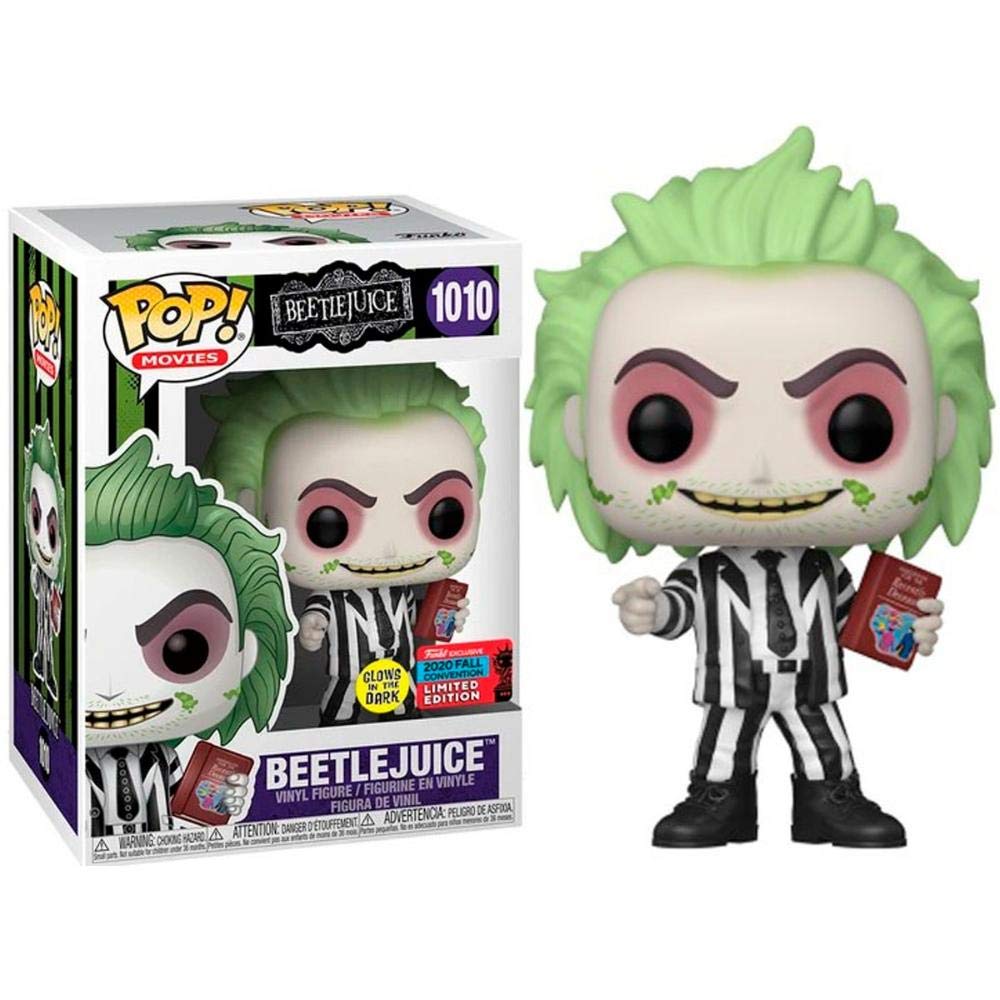 Funko POP! Movies Beetlejuice #1010 GITD NYCC 2020 Exclusive - Multicolor Vinyl Collectible