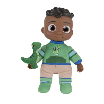 Cocomelon Official My Friend Cody With Dinosaur Plush - Plays ‘Cody’S Special Dinosaur Day’ Song Clips - Press Tummy For Music And Phrases - Toys For Preschoolers