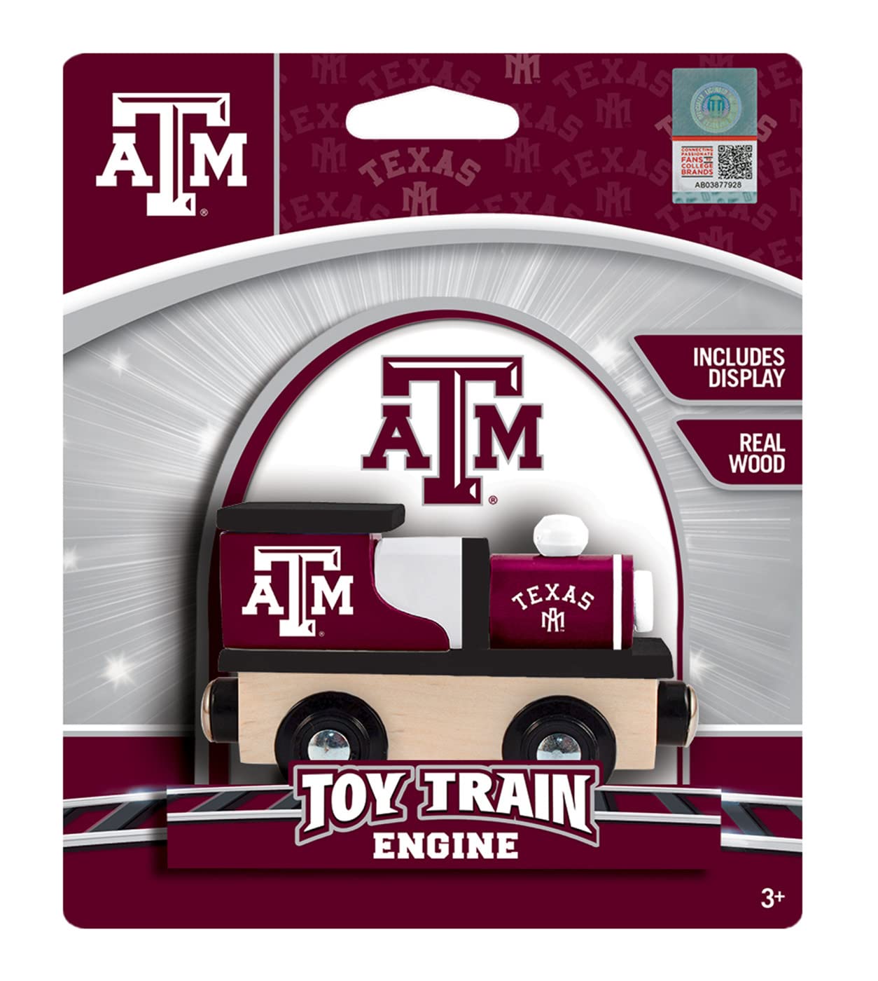 Masterpieces Ncaa Texas A&M Aggies Wood Train
