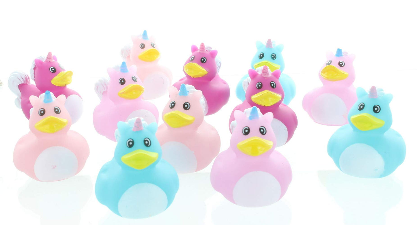 Unicorn Rubber Ducks - 12 Pc