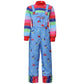Hikaruer Chucky Costume For Kids Horror Film Dress Up Halloween Toddler Ghost Costume Child'S Cospaly Suit (Large)