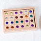 Atorse Wood Rainbow Stacking Game Sensory Toy Learning Toy For Kids Children 32 Pcs|Baby | Toys For Baby | Developmental Baby To