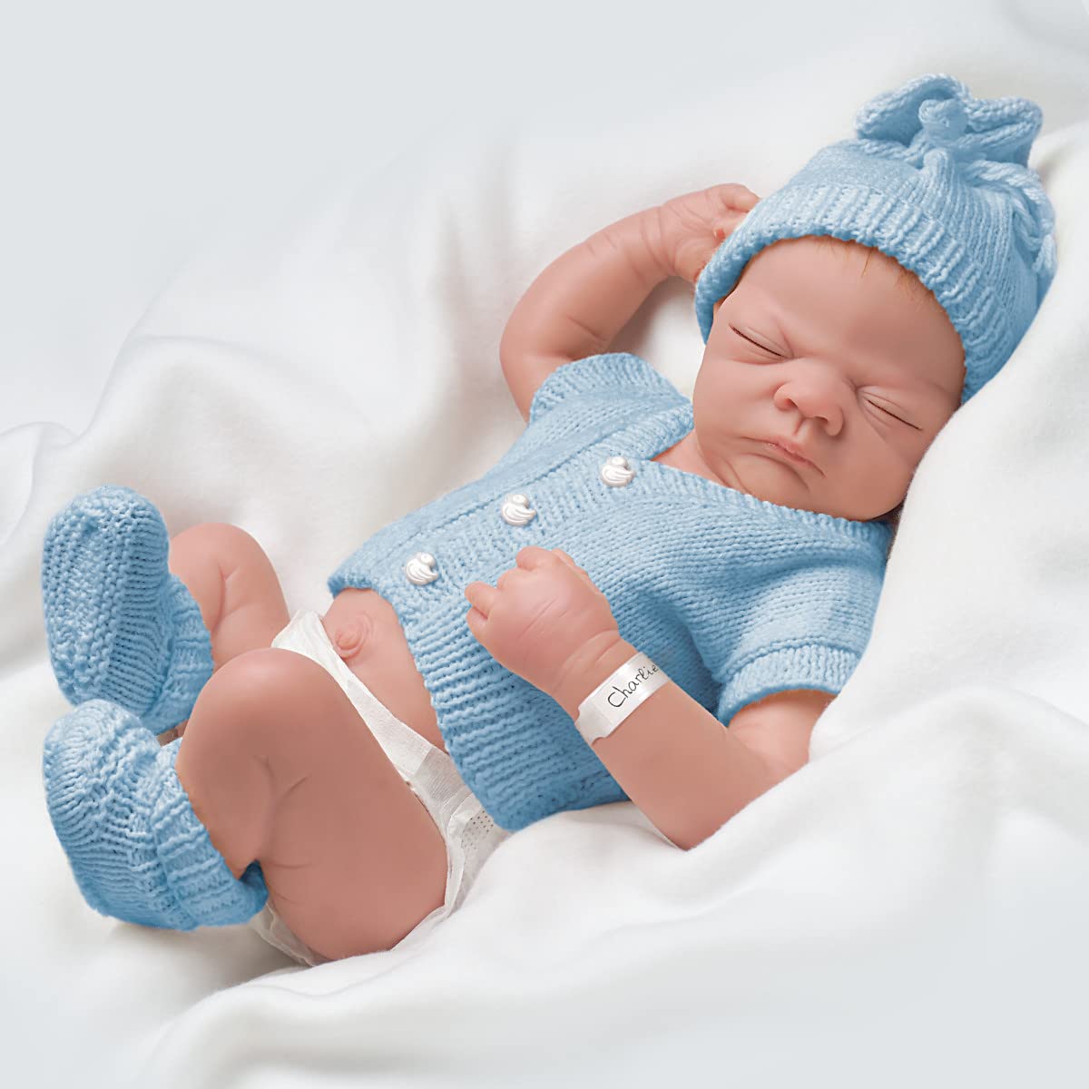 The Ashton-Drake Galleries Linda Webb Charlie Anatomically Correct So Truly Real Lifelike Baby Doll