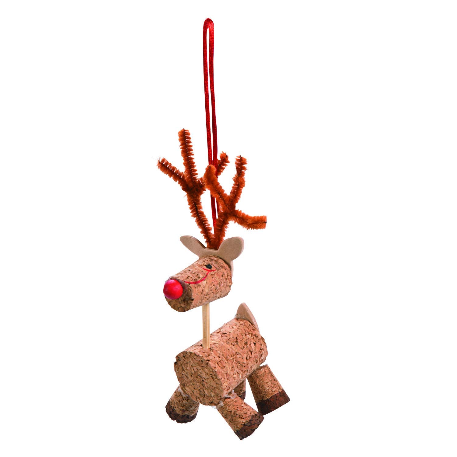 Fun Express Cork Reindeer Christmas Ornament Craft Kits  Makes 12  Holiday Crafts for Kids