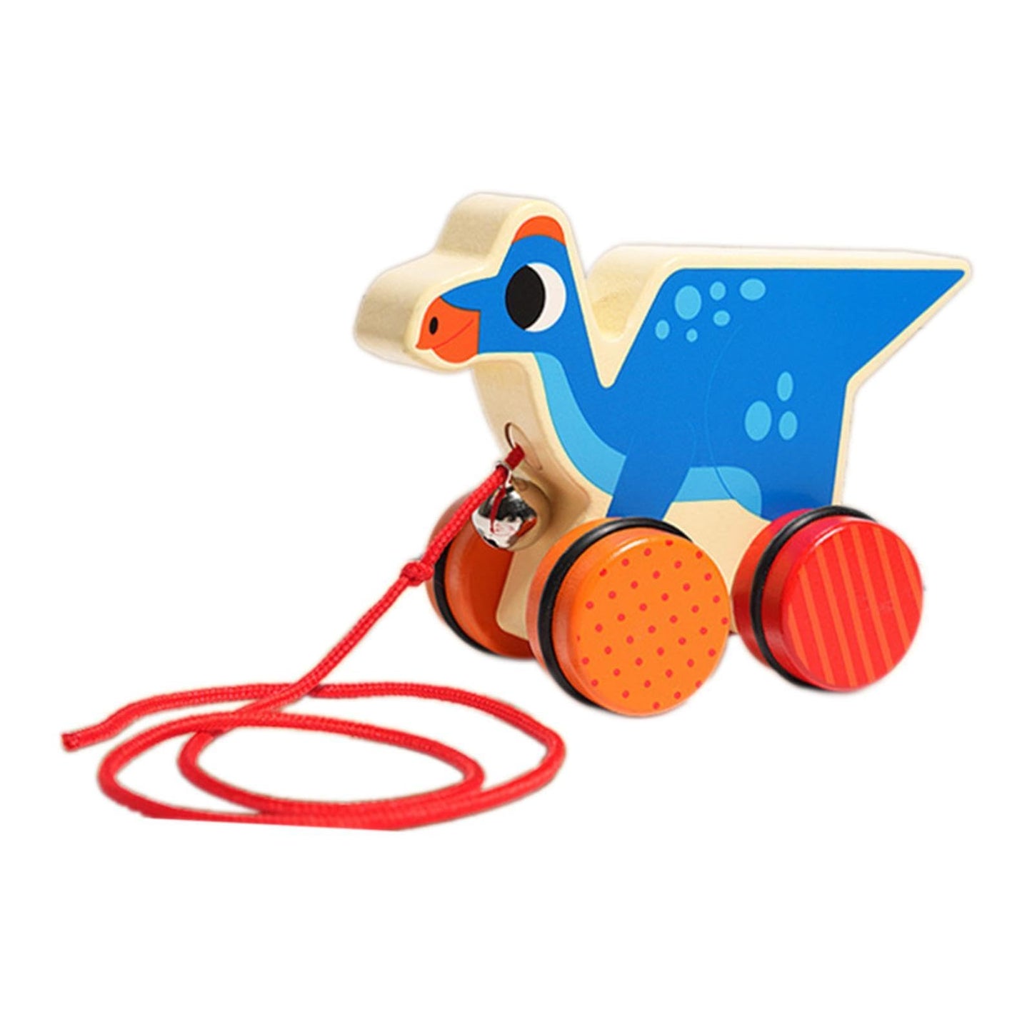 Merishopp Walking Wooden Toy Animal Push And Pull Along Toy For 1 Year Olds Boys Girls Pterosaur| Montessori Toys | Educational 