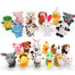 22 Pcs Plush Animals Finger Puppet Toys - Mini Plush Figures Toy Assortment For Kids, Soft Hands Finger Puppets Game For Autistic Children, Great Family Parents Talking Story Set