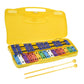 Excluzo 25 Notes Glockenspiel Xylophone Percussion Rhythm Musical Educational Teaching Instrument Toy With 2 Mallets Handheld Ca