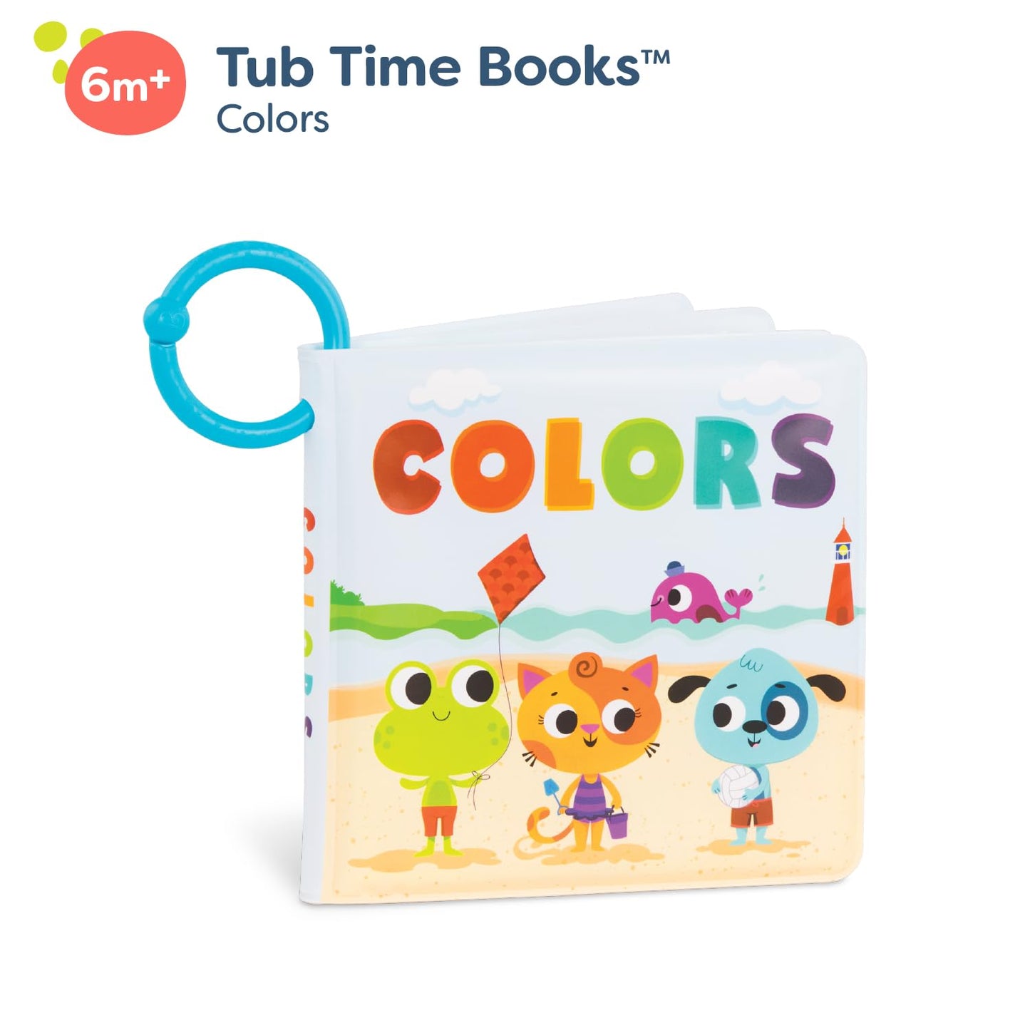 B. Toys – Baby Bath Book – Educational Book For Babies – Book About Colors – Waterproof Bathtub Toys – 6 Months + – Tub Time Books - Colors